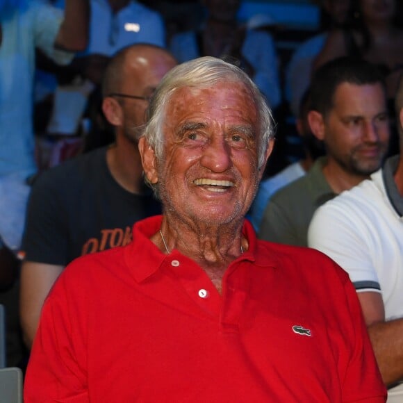 Jean-Paul Belmondo lors du combat de boxe super-lourds "Tony Yoka - Alexander Dimitrenko" à l'Azur Arena. Tony Yoka a été déclaré vainqueur par K.O. à la 3ème reprise. Antibes, le 13 juillet 2019. © Lionel Urman/Bestimage