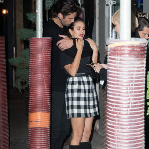 Nina Dobrev et son compagnon Grant Mellon - Sorties des people lors du dîner "Dior Beauty" au restaurant Caviar Kaspia en marge de la Fashion Week à Paris le 24 septembre 2019.