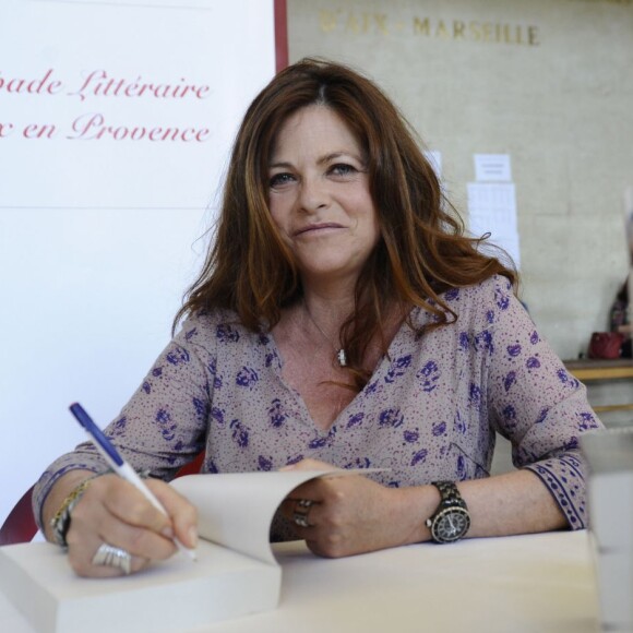 Charlotte Valandrey - Première édition du festival littéraire "Plumes de Stars" à Aix-en-Provence. Le 13 juin 2015.