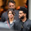 Exclusif - Prix spécial - No web - No blog - Selena Gomez et son compagnon The Weeknd se baladent et font du shopping en amoureux dans les rues de New York, le 2 septembre 2017  Exclusive - Selena Gomez and boyfriend The Weeknd are spotted in New York City over the Labor Day Holiday weekend. The 25 year old American singer and actress and her 27 year old Canadian singer boyfriend hit up the trendy Vintage Twin in Soho. The couple seemed happier then ever as they spent the day shopping, heading from one spot to the next. 2nd september 201702/09/2017 - New York