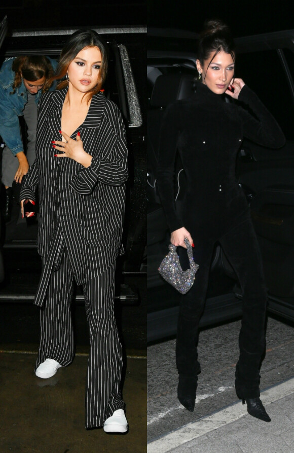 Selena Gomez et Bella Hadid, photographiées à New York les 29 octobre et 4 novembre 2019, sont sur la voie de la réconciliation.