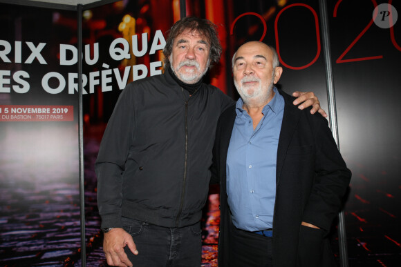 Exclusif - Olivier Marchal, Gérard Jugnot, parrain de l'édition 2020 - Remise du prix du Quai des Orfèvres 2020 au 36 rue Bastion, nouveau siège de la police parisienne le 5 novembre 2019. © Didier Sabardin / Bestimage