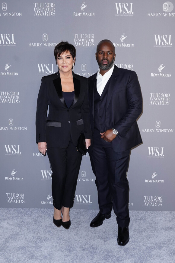 Kris Jenner et son compagnon Corey Gamble assistent à la 9ème soirée annuelle WSJ Innovators Awards au musée d'Art Moderne à New York, le 6 novembre 2019.