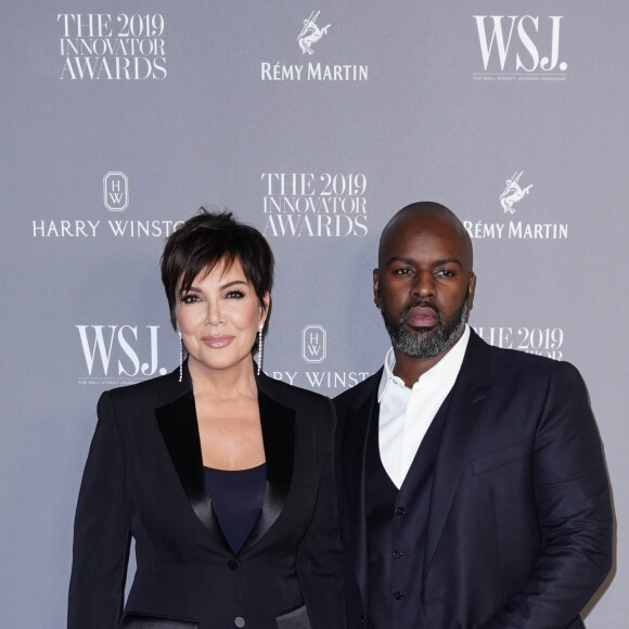 Kris Jenner et son compagnon Corey Gamble assistent à la 9ème soirée annuelle WSJ Innovators Awards au musée d'Art Moderne à New York, le 6 novembre 2019.