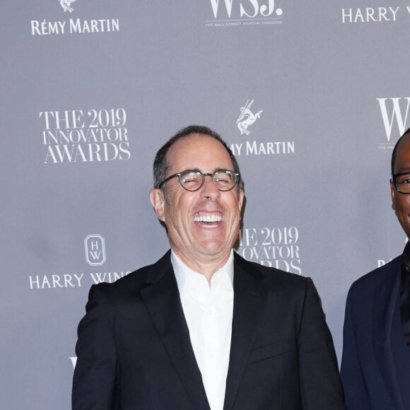 Jerry Seinfeld et Eddie Murphy assistent à la 9ème soirée annuelle WSJ Innovators Awards au musée d'Art Moderne à New York, le 6 novembre 2019.