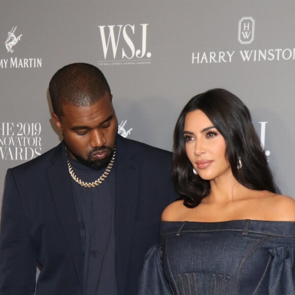 Kim Kardashian et son mari Kayne West à la 9ème soirée annuelle WSJ Innovators Awards au musée d'Art Moderne à New York, le 6 novembre 2019.