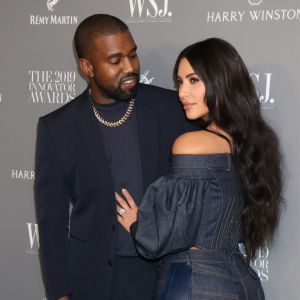 Kim Kardashian et son mari Kayne West à la 9ème soirée annuelle WSJ Innovators Awards au musée d'Art Moderne à New York, le 6 novembre 2019.