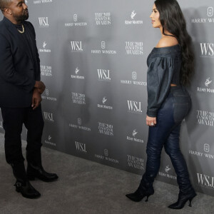 Kanye West et Kim Kardashian assistent à la 9ème soirée annuelle WSJ Innovators Awards au musée d'Art Moderne à New York, le 6 novembre 2019.