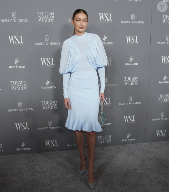 Gigi Hadid à la 9ème soirée annuelle WSJ Innovators Awards au musée d'Art Moderne à New York, le 6 novembre 2019.