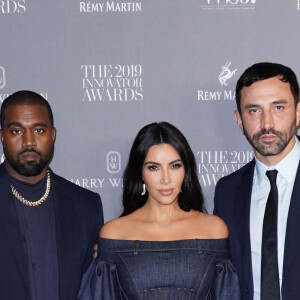 Kanye West, Kim Kardashian et Riccardo Tisci assistent à la 9ème soirée annuelle WSJ Innovators Awards au musée d'Art Moderne à New York, le 6 novembre 2019.