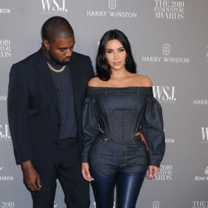 Kanye West et Kim Kardashian assistent à la 9ème soirée annuelle WSJ Innovators Awards au musée d'Art Moderne à New York, le 6 novembre 2019.