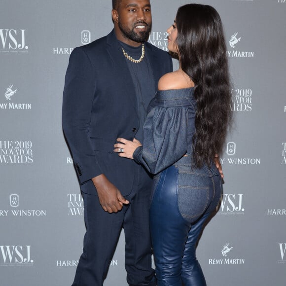 Kanye West et Kim Kardashian assistent à la 9ème soirée annuelle WSJ Innovators Awards au musée d'Art Moderne à New York, le 6 novembre 2019.