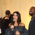 Kim Kardashian et son mari Kanye West assistent à la présentation du clip de la chanson "Follow God" de Kanye West au magasin Burberry à New York, le 6 novembre 2019.