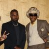 A$AP Rocky, Kanye West et Tyler, The Creator assistent à la présentation du clip de la chanson "Follow God" de Kanye West au magasin Burberry à New York, le 6 novembre 2019.