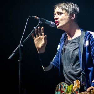 Pete Doherty et son groupe de rock "The Libertines" se produisent en concert à Berlin, le 5 novembre 2019.