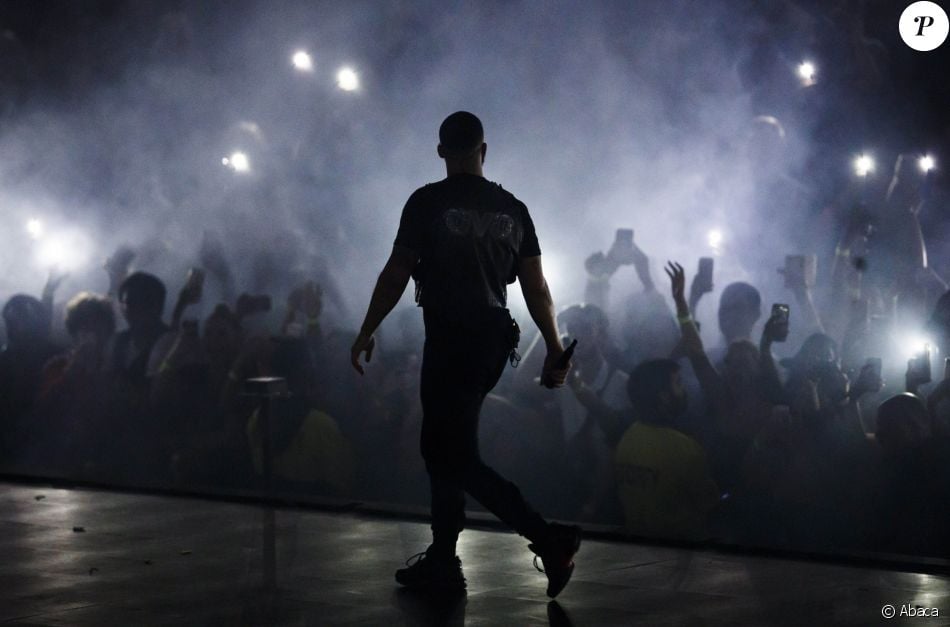 Drake en concert à Toronto, le 21 août 2018. Purepeople