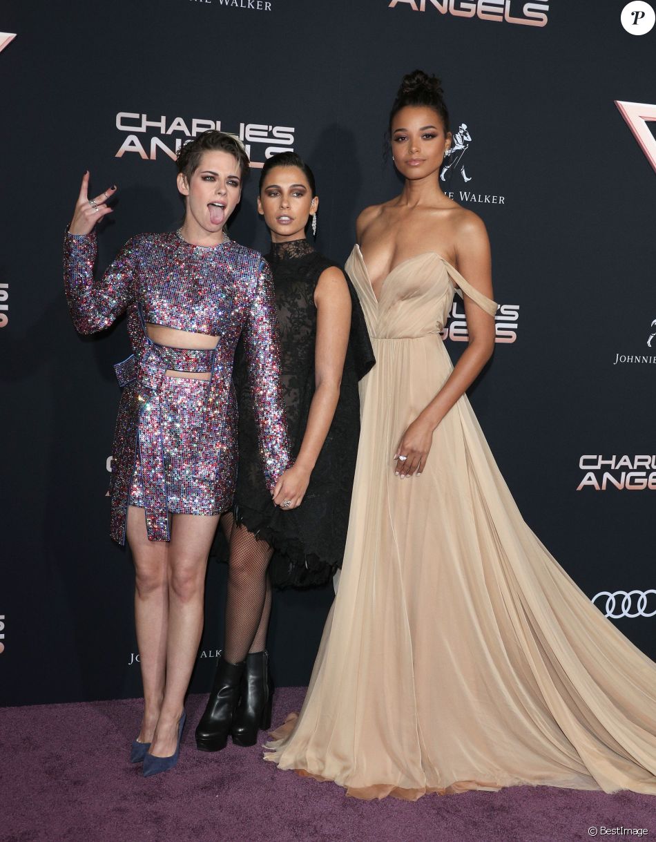 Kristen Stewart Naomi Scott Ella Balinska Premiere Charlie S Angels The Best Porn Website