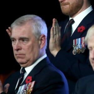 Le prince Harry, duc de Sussex, et Meghan Markle, duchesse de Sussex - La famille royale assiste au Royal British Legion Festival of Remembrance au Royal Albert Hall à Kensington, Londres, le 9 novembre 2019.