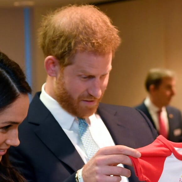 Le prince Harry, duc de Sussex, et Meghan Markle, duchesse de Sussex, lors de la soirée des WellChild Awards à l'hôtel Royal Lancaster à Londres le 15 octobre 2019.