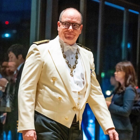 Le prince Albert II de Monaco - Les dignitaires du monde entier assistent au banquet donné à l'occasion de la cérémonie d'intronisation de l'empereur du Japon Naruhito à Tokyo, le 22 octobre 2019.