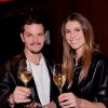 Laury Thilleman et son petit ami Juan Arbelaez à la soirée de lancement du nouveau parfum Boss à Paris - 13 novembre 2019