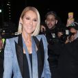 Céline Dion habillée en RVDK à la sortie de son hôtel à New York, le 14 novembre 2019
