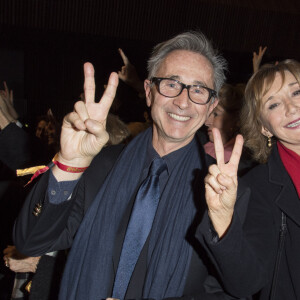 Thierry Lhermitte et Marie-Anne Chazel - Concert du 13ème Gala 2018 de l'Association pour la Recherche sur Alzheimer à la salle Pleyel à Paris le 12 février 2018. L'intégralité des bénéfices de cette soirée servira à financer la recherche sur la maladie d'Alzheimer. © Coadic Guirec-Pierre Perusseau/Bestimage