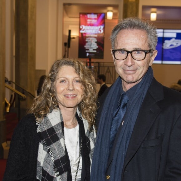 Thierry Lhermitte et sa femme Hélène - People au concert du 13ème Gala 2018 de l'Association pour la Recherche sur Alzheimer à la salle Pleyel à Paris le 12 février 2018. L'intégralité des bénéfices de cette soirée servira à financer la recherche sur la maladie d'Alzheimer. © Coadic Guirec-Pierre Perusseau/Bestimage