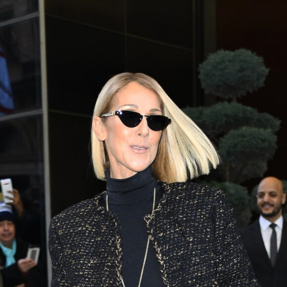 Céline Dion est en promotion à New York pour son nouvel album "Courage" le 15 novembre 2019.