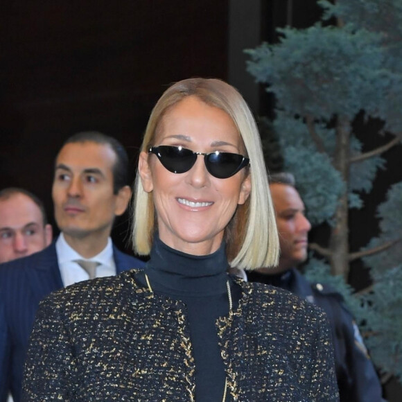 Céline Dion est en promotion à New York pour son nouvel album "Courage" le 15 novembre 2019.