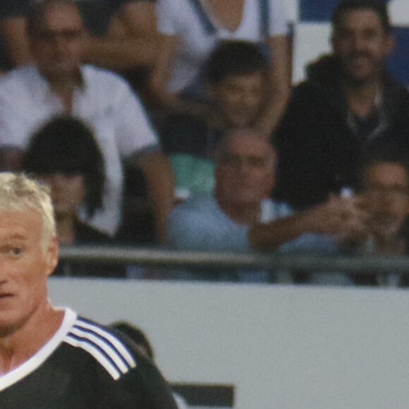 Exclusif - Didier Deschamps - Match caritatif entre le Variétés Club de France et une sélection des anciens de l'Aviron Bayonnais au profit de 3 associations "Plus de Vie", "URMA" (Unité de recherche sur les mouvements anormaux de l'enfant) et l'association basque "Life is Rose"au stade Jean Dauger à Bayonne le 16 octobre 2019.