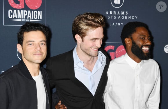 Rami Malek, Robert Pattinson, John David Washington à la 13ème soirée annuelle Go Campaign dans le quartier de Hollywood à Los Angeles, le 16 novembre 2019