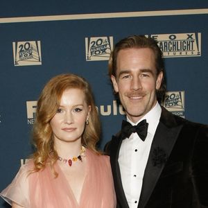 James et Kimberly Van Der Beek au photocall de la soirée "Fox, FX et Hulu Golden Globe Party" au Beverly Hilton Hotel à Beverly Hills. Los Angeles, le 6 janvier 2019.