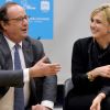Julie Gayet et François Hollande se sont rendus à la Dream Charter School de New York le 18 novembre 2019.