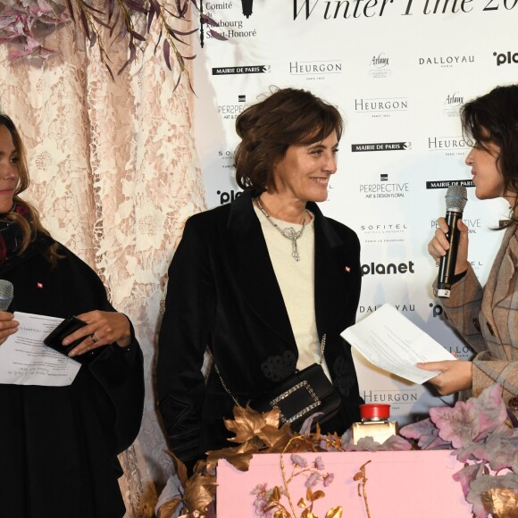 Sandrine Quétier, Inès de La Fressange et Laurie Cholewa - Illuminations rue du Faubourg Saint Honoré à Paris, le 19 novembre 2019. © Coadic Guirec/Bestimage