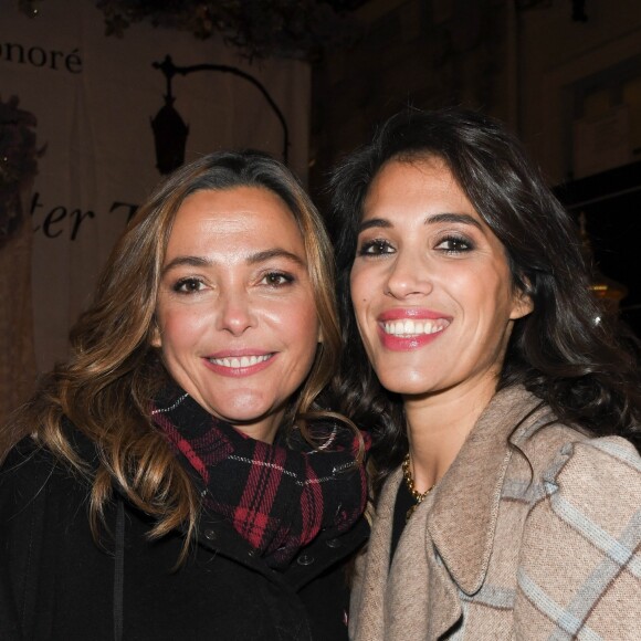 Sandrine Quétier et Laurie Cholewa - Illuminations rue du Faubourg Saint Honoré à Paris, le 19 novembre 2019. © Coadic Guirec/Bestimage