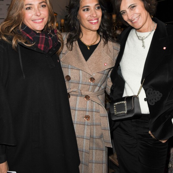 Sandrine Quétier, Laurie Cholewa et Inès de La Fressange - Illuminations rue du Faubourg Saint Honoré à Paris, le 19 novembre 2019. © Coadic Guirec/Bestimage