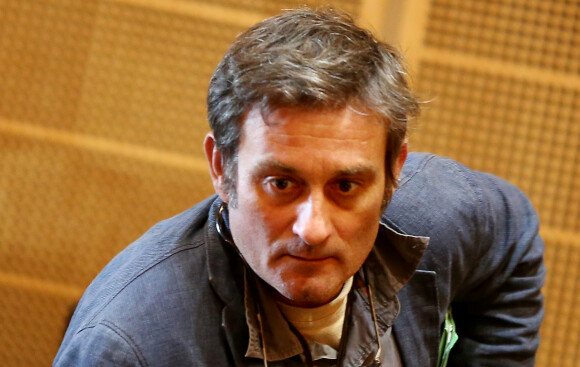 Archive - François Saubadu dernier compagnon de Kristina Rady (ex-femme de Bertrand Cantat), est convoqué au tribunal de Grande Instance de Bordeaux, France, le 1 septembre 2014. Il a accusé Bertrand Cantat de violences envers Kristina. © Patrick Bernard-Quentin Salinier / Bestimage