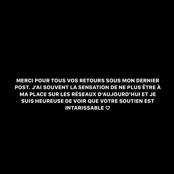EnjoyPhoenix s'exprime sur sa relation compliquée avec les réseaux sociaux, dénonçant un monde de "paillettes", sur Instagram, le 21 novembre 2019.