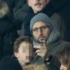 Arié Elmaleh, son fils Isaac, le rappeir Cheu B (en dessous) et Karolyne Leibovici assistent au match Paris Saint-Germain - Lille pour la 14e journée du championnat de Ligue 1 Conforama, au Parc des Princes. Paris, le 22 novembre 2019.