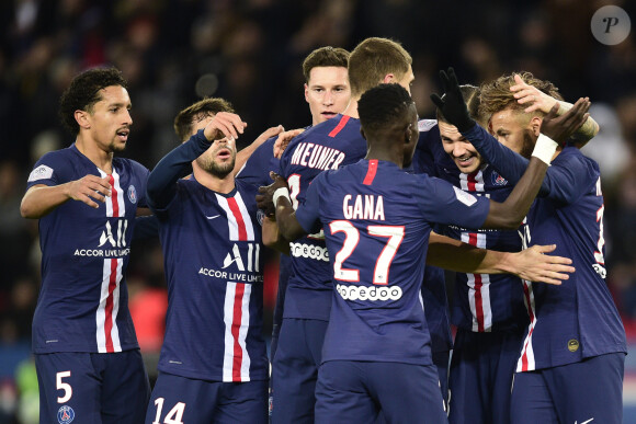 Match Paris Saint-Germain - Lille pour la 14e journée du championnat de Ligue 1 Conforama, au Parc des Princes. Paris, le 22 novembre 2019.
