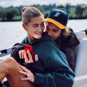 Justin Bieber et son épouse Hailey Bieber. Novembre 2019.