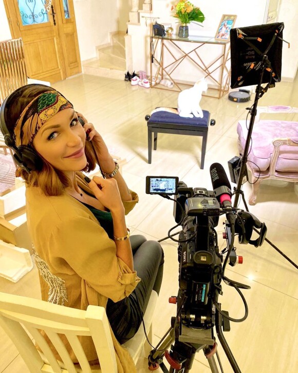 Julia Paredes en plein tournage, photo Instagram du 15 novembre 2019