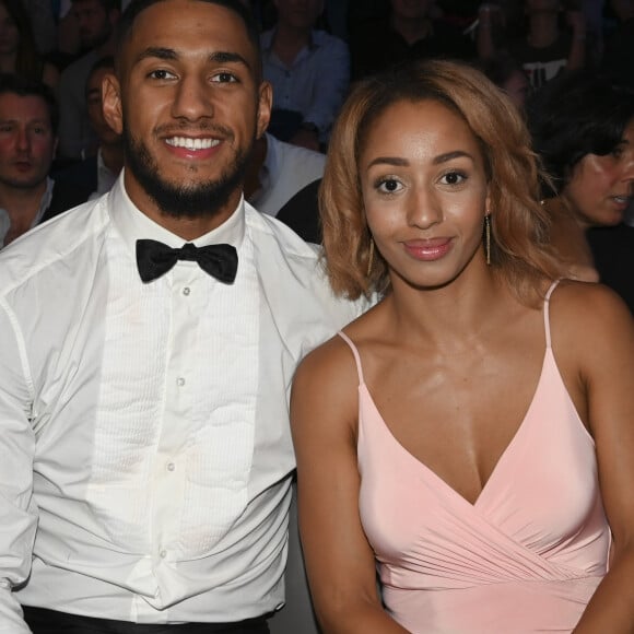 Tony Yoka et sa femme Estelle Yoka Mossely - No Limit épisode X à Levallois-Perret , grande soirée de boxe qui réunit les meilleurs boxeurs français, jusqu'à ce jour invaincus. Le 12 octobre 2019 © JB Autissier / Panoramic / Bestimage