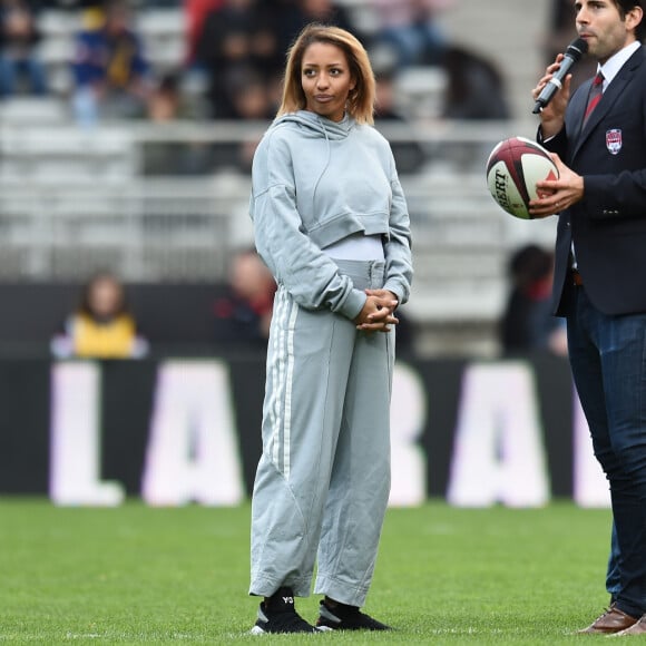 Estelle Mossely (enceinte) à Lyon le 10 novembre 2019.