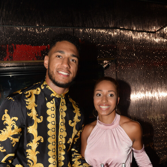 Exclusif - Tony Yoka et sa femme Estelle Mossely - Anniversaire d'E.Mossely au VIP Room à Saint-Tropez, Côte d'Azur, France, le 19 août 2018. © Rachid Bellak/Bestimage  (No Web No Blog pour la Belgique et la Suisse) Exclusive - For Germany Call For Price - Birthday of French Olympic Boxing Champion Estelle Mossely at the VIP Room in Saint-Tropez, French Riviera, France, on August 19, 2018.19/08/2018 - Saint-Tropez