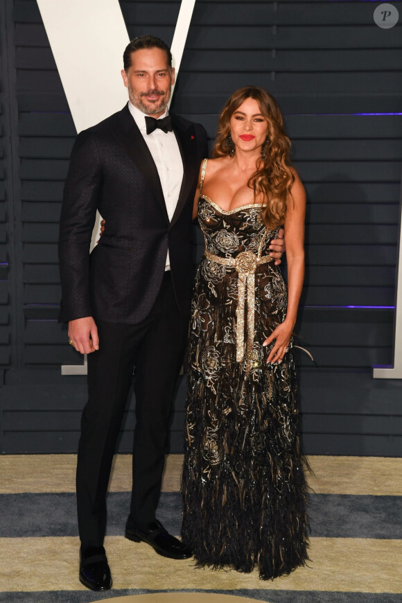 Joe Manganiello et sa femme Sofia Vergara à la soirée Vanity Fair Oscar Party à Los Angeles, le 24 février 2019