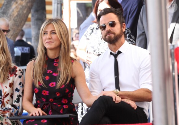 Jennifer Aniston et Justin Theroux - Jason Bateman reçoit son étoile sur le Walk of Fame à Hollywood, le 26 juillet 2017.