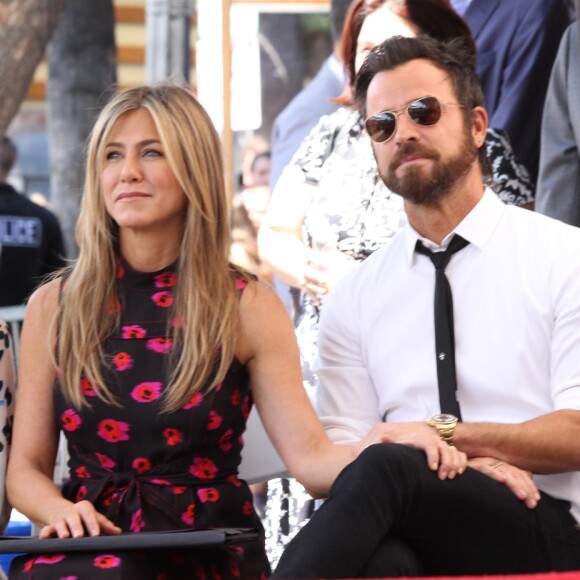 Jennifer Aniston et Justin Theroux - Jason Bateman reçoit son étoile sur le Walk of Fame à Hollywood, le 26 juillet 2017.