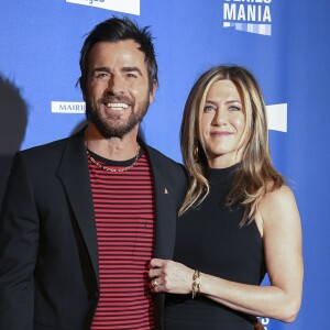 Jennifer Aniston et Justin Theroux à la soirée d'ouverture de la 8e édition du festival "Séries Mania" au cinéma Grand Rex. Paris, le 13 avril 2017. © Pierre Perusseau/Bestimage